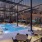 a swimming pool in a building