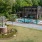 a building with a swimming pool
