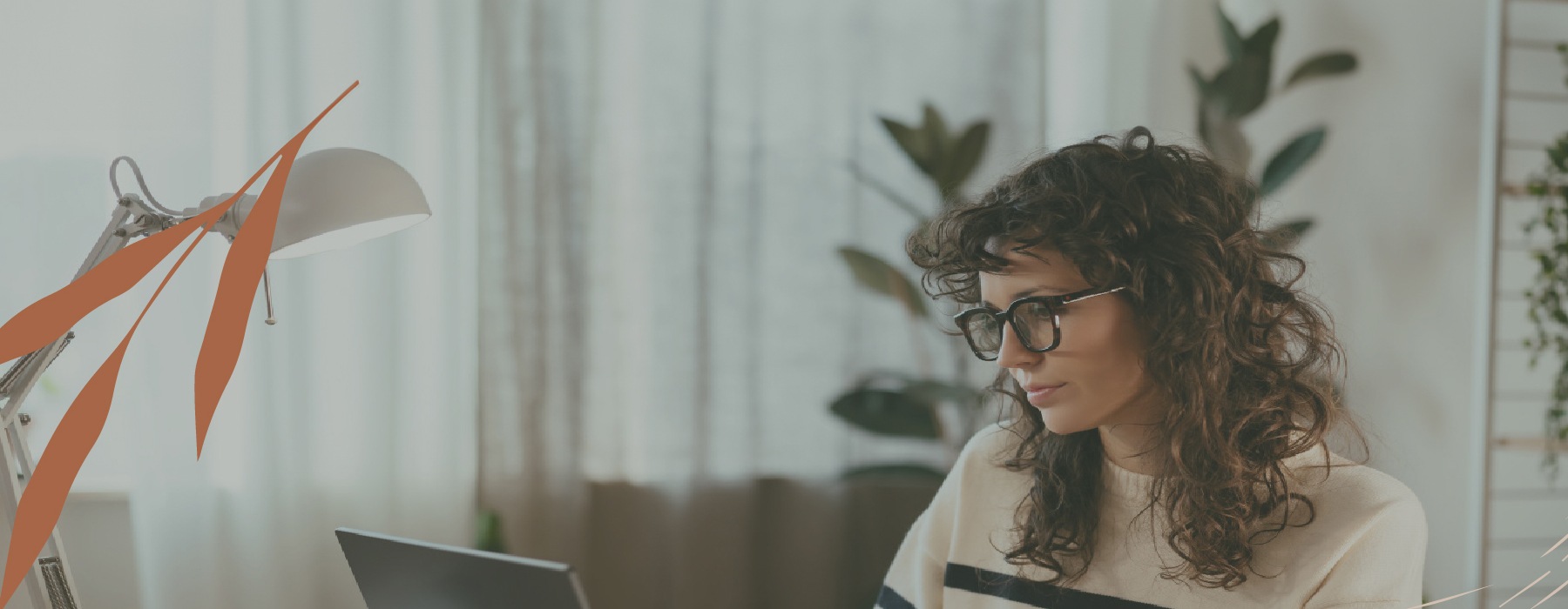 a woman working on a computer